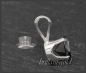 Preview: Brillant Anhänger in 585 Gold, 1,27ct, schwarz